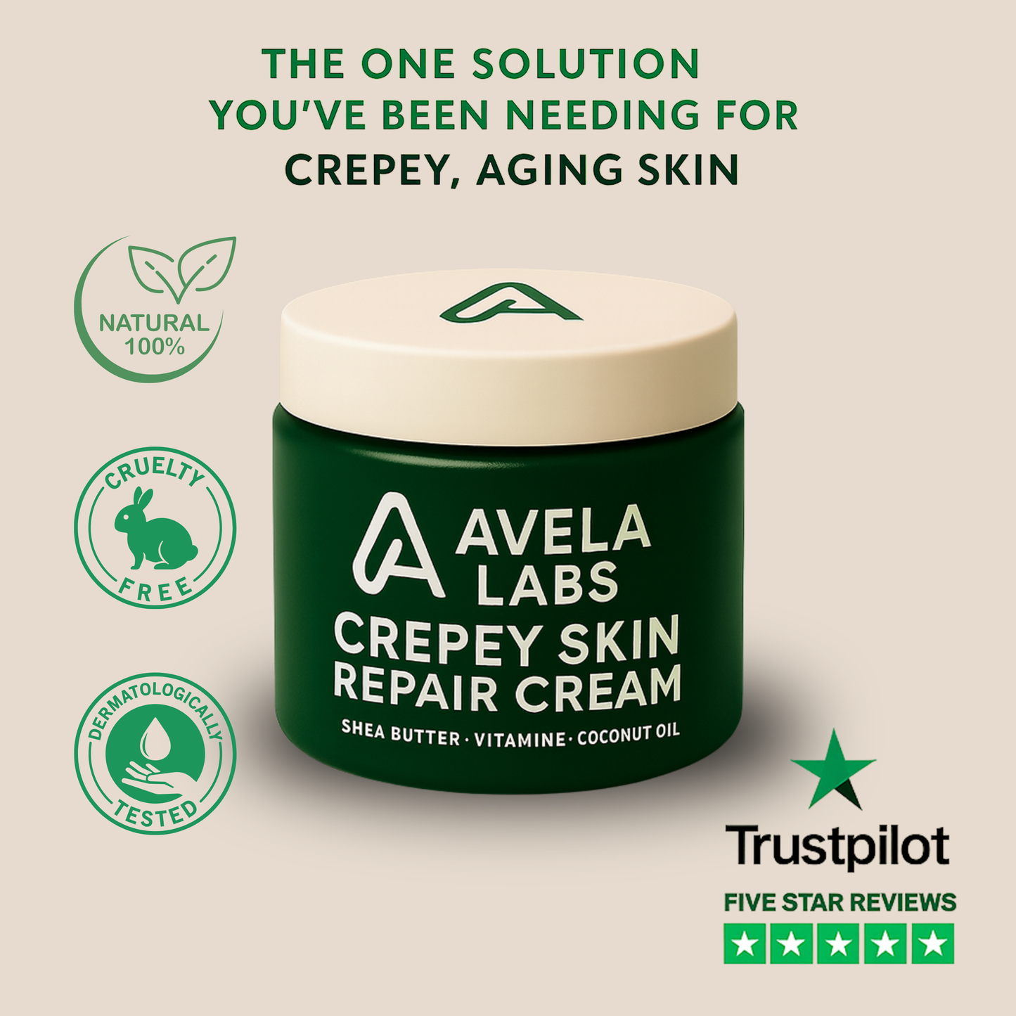 Crepey Skin Repair Cream | Avela Labs